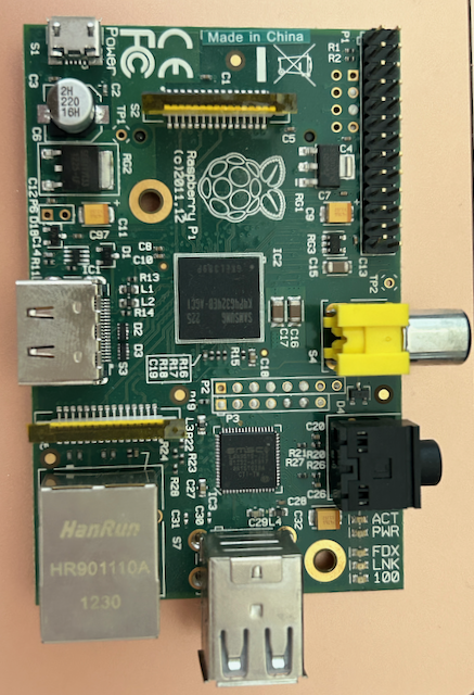 Picture of the Raspberry P Model B Rev 2