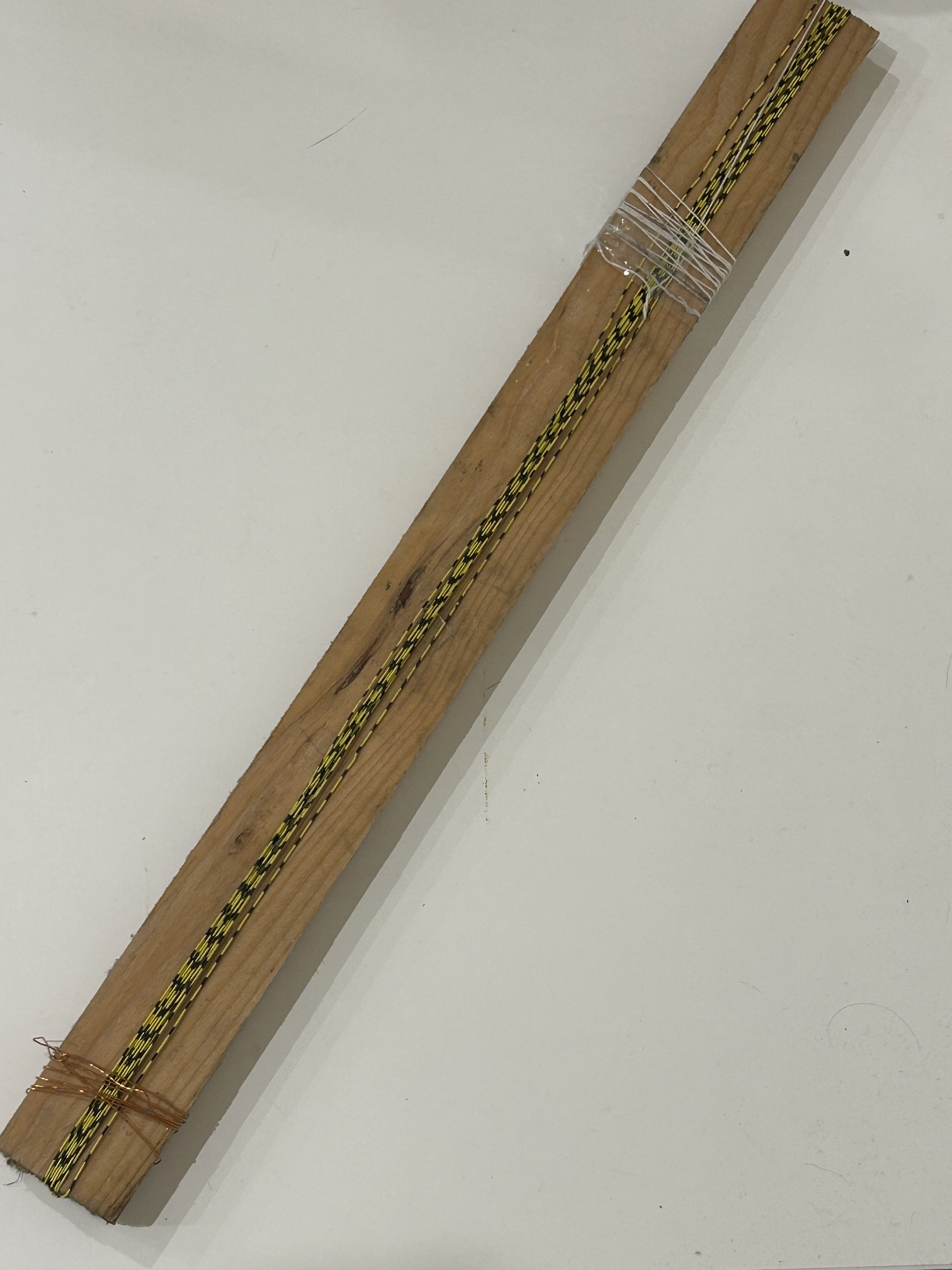 a literal random bit of wire wound on a bit of 2x1